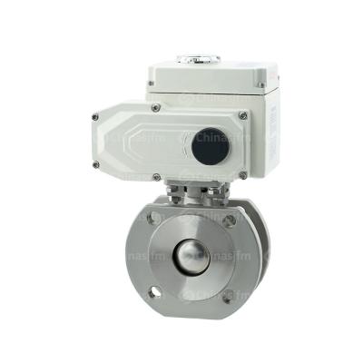 China General Italian Slim Type Ball Valve With Electric Actuator Control SS Valve for sale