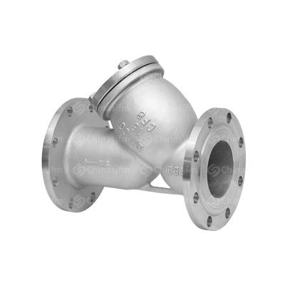 China General Application DN100 SUS CF8 / CF8M Flange Connection Strainer Liquid Filter Suitable For Water Oil And Steam Flammable Gas for sale