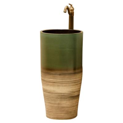 China Modern Cheap Wholesale Jingdezhen Ceramic Wash Basin Pedestal For Bathroom for sale