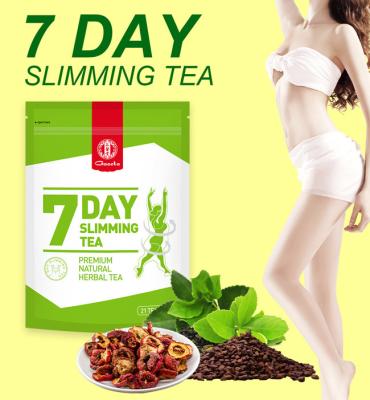 China Natural Chinese Weight Loss 7 Day Slimming Herbal Tea Healthy Fat Burning Tea 21parcels/Bag for sale