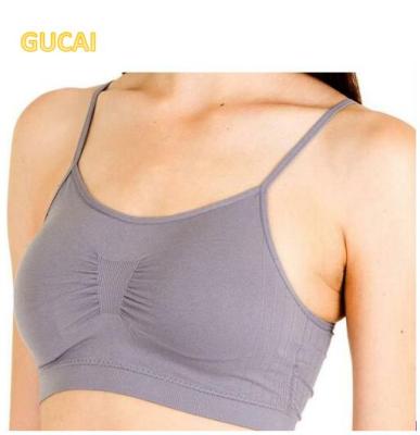 China New Fashion Antibacterial Nylon Removable Pads Gucai Spandex Young Girl Sexy Bra Latest Style for sale