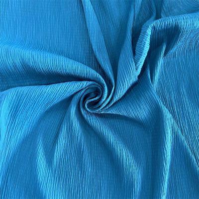 China Tejido crepe de punto de burbuja 96GSM 97% Nylon 3% Spandex para faldas camisas en venta