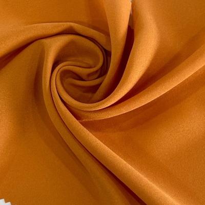 China Lustrous Lightweight Chiffon Fabric 50D*75D 69GSM 100% Polyester Challis Fabric for sale