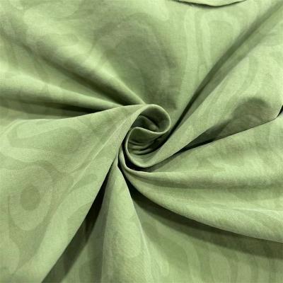 China 100% Nylon Graphic Print Fabric Wrinkled Brushed Taslon Printing 70D*160D 105GSM for sale