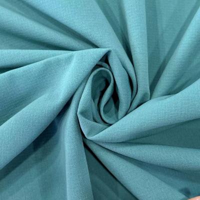 China 100% Polyester Matte Super Stretch Fabric Resembling Cotton Plaid 40S*40S+40S 177GSM for sale