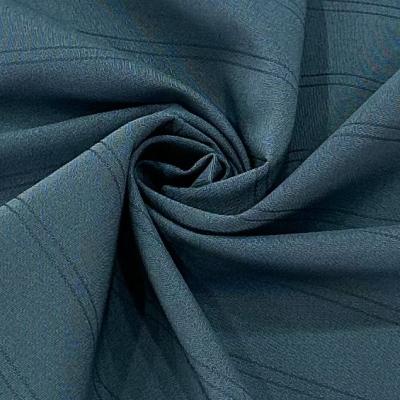 China Anti Static Cationic Polyester Fabric Interlock Four Way Stretch Diagonal Stripe Fabric for sale