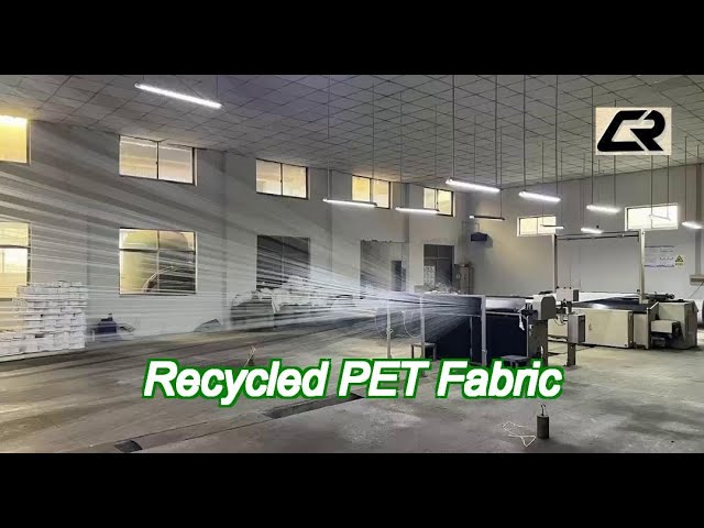 50d recycled pet fabric 50d+20d*50d+20d 90gsm 4 way stretch polyester spandex fabric