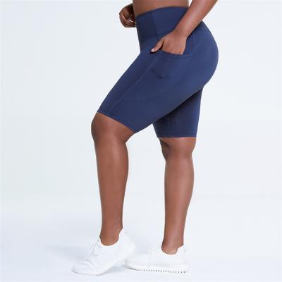 China High Breathable Plus Size Summer Shorts Yoga Pants Butts Crac! crack! Wicking Activewear Yoga Quick Dry Soft Sweat Plus Size Leggings for sale