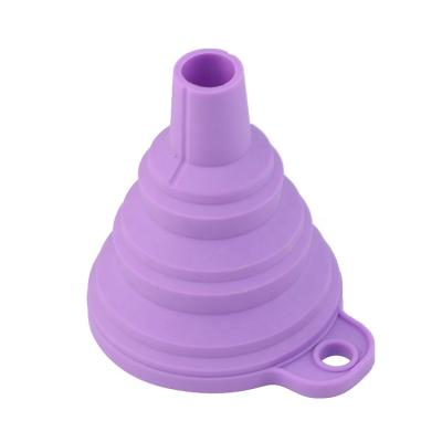 China Sustainable Food Grade BPA Free Small Silicone Collapsible Funnel For Liquid Oil Water Cooking for sale