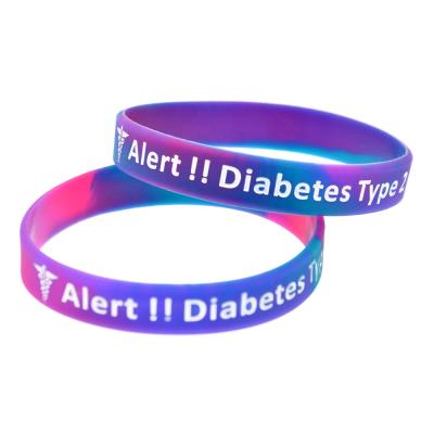 China Diabetes Silicone Wristband Manufacturer Type - 2 Diabetes Silicone Wristband Sports Wristband Medical Wristband for sale