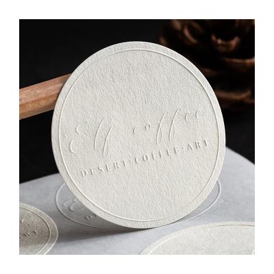 China Waterproof Florist Embossed Dumb Silver Concave-convex Paper Sticker Custom Tan Logo Stickers Custom for sale