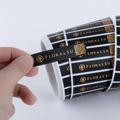 China Rose Gold Waterproof Printing Sticker, Waterproof Gloss Logo Stickers Packaging Label Custom Roll Gold Foil Roll (Old) for sale