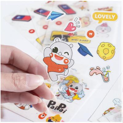 China Waterproof Kiss Cut Custom Sticker Sheet Waterproof Transparent Vinyl Stickers Labels for sale