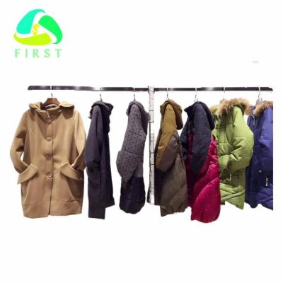 China Fashionable Used Clothing Winter Coat Long Sleeve Used Autumn Used Clothing For Women Ladies for sale