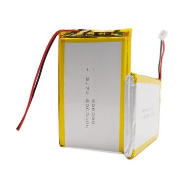 China Long cycle life lipo battery 906090 6000mAh 3.7V lithium ion polymer battery 6ah for power bank for sale