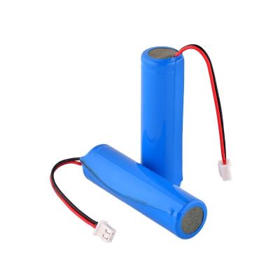 China Customized long cycle life 3.7v 2600mah 9.62wh 18650 battery Li ion battery pack 1s1p rechargeable for rc cars toys for sale