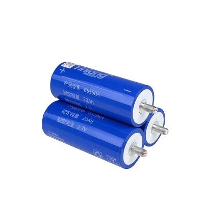 China Long cycle life 40ah cylindrical 2.3V lithium titanate battery Yinlong battery Lto cell 66160 for solar car audio and street light for sale