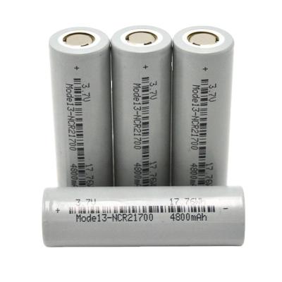 China Long cycle life 21700 21700 lithium ion battery 4800mah 3.7V rechargeable battery for electric bicycle battery for sale