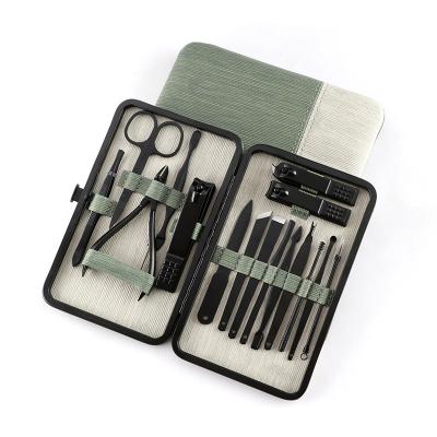 China Hot Sales Promotion Modern Simplicity 16 Pcs Stainless Steel Nail Clippers Set Nail Care Manicure Instrument Nail Clipper Set for sale