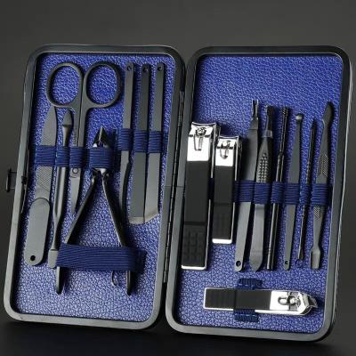 China Durable Professional 16pcs Mens Stainless Steel Manicure Nail Clipper Tools Gift Set 16 Pcs Manicure Pedicure Set for sale