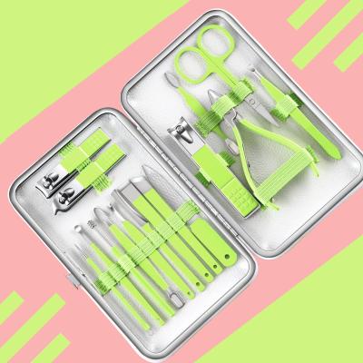 China Durable Nail Clippers Kit Tools Manicure Pedicure 16/12/8 Pcs Stainless Steel Nail Cutter Manicure Set for sale