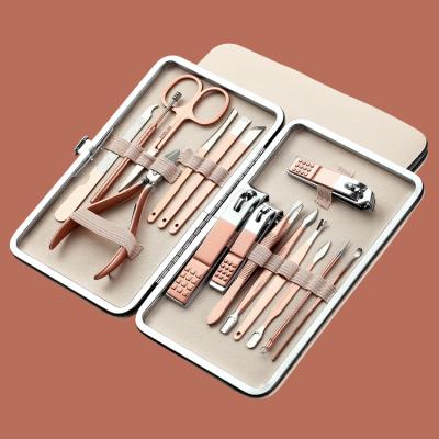 China Professional Durable Clippers Set Stainless Steel Nail Care Manicure Pedicure Kit for sale