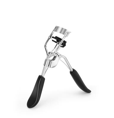 China Eco-friendly Black Stainless Steel Eyelash Curler With Professional Brush Comb Tool For Lashes Curls for sale