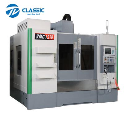 China General Machinery Processing VMC1270 Vertical 4 Axis CNC Machining Center Price With Fanuc Control System for sale