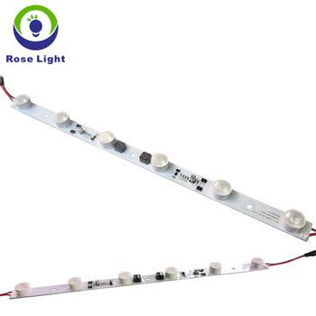 China Cool white AL+PVC DC24V leading edge light module strip for frame lightbox lighting for sale