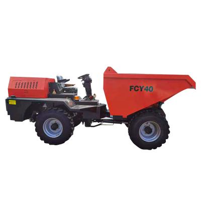 China Cultivate MAPPOWER FCY40 full hydraulic 4 ton mining /construction use mini underground dumper truck for sale