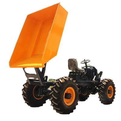 China Construction Material Stores 1Ton ZY100 4WD Manual Mini Dumper Truck Manufacturer Electric Rotary Car Dumper for sale