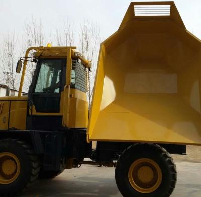 China Hot Selling Bridge Construction 180 10 Ton FCY100R Rotating Building Waste Tipping Wheel Mini Dumper for sale