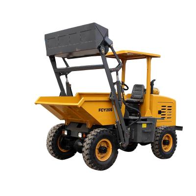 China Mini Wheel Dumper Best Price Site Dumper 2 Construction FCY20 Ton Diesel Hydraulic Mini Truck Dumper For Sale for sale