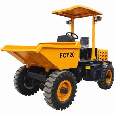 China Construction dumpster dumper machine FCY20 tipper trailer dumper for sale with 180 degree dumper for sale