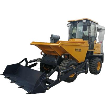 China Building Material Shops Four Wheel Dumper Mini Transporter 3 Ton Automatic Mini Dumper for sale