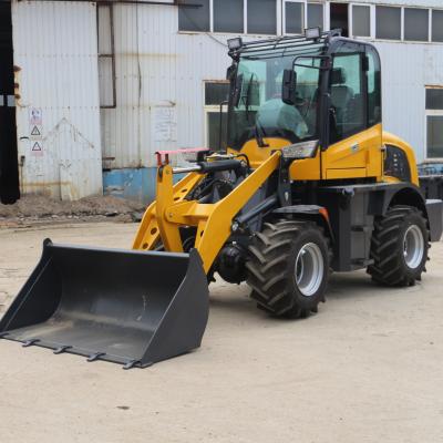 China Construction Material Stores ZL08 4X4 Wheel Drive CE Design 0.8ton Wheel Loader 908/Joystick/Quick Hitch Front Wheel Loader NEW for sale