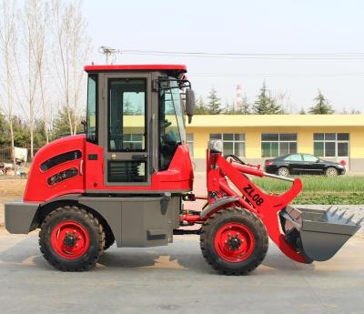 China Building material shops ZL 08 mini loader china 0.8tons garden tractor wheel loader for sale