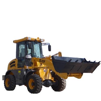 China Building Material Shops Chinese Cheap Mini Articulated 4x4 Wheel Loader Front End Loader ZL12 Wheel Loader for sale