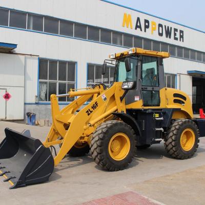 China Hotels TRAC selection 1.6 Ton Front Loader Mini Wheel loaderpa upright loader imported for sale