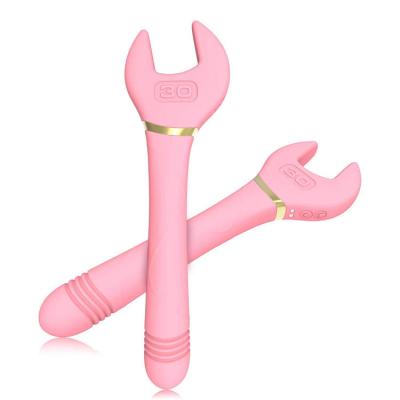 China Vaginal Clit Stimulator Anal Plug Nipple Dildo Love Wrench Vibrator Automatic Telescopic Dildo Hammer Massage Stick Clitoris Stimulation Masturbator For Female Sex Toy for sale