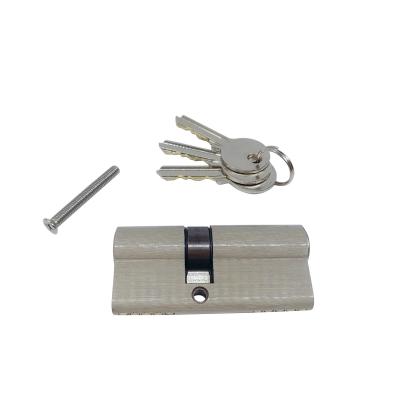 China (Brass material available at lower price) 70mm Zinc Alloy Double Opened Round Door Cylinder Lock Euro Key Door Locks Cylinder With Key for sale