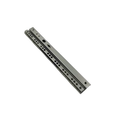 China Jieyang 17mm travel metal ball bearing cabinet drawer slides bi-directional rail 17mm mini modern telescopic channel for sale