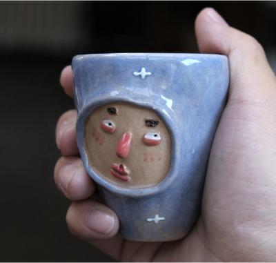 China Viable Custom Handmade Cute Porcelain Hand Painted Turkish Coffee Mugs for sale