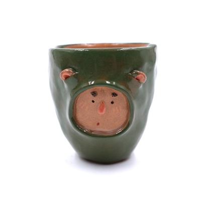 China Minimalist Custom Handmade Creative Cute Water Ceramic Coffee Mug Porcelain for sale