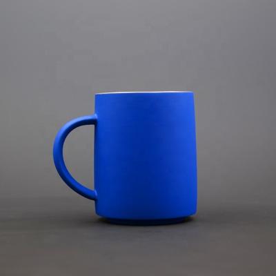 China Viable Customized Artistic Blue Klein Matt Gloss Ceramic Mugs For Customized Logo for sale