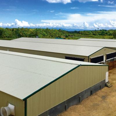 China OEM Laswerk Prefabricated Poultry House Steel Sheet Glass Wool Insualtion Te koop