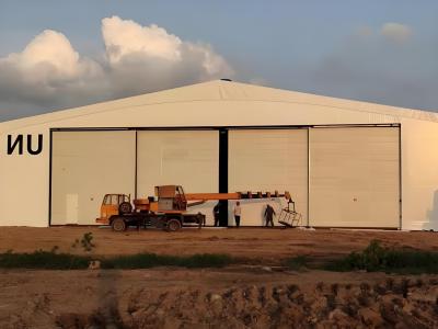 China Estructura de hierro y acero de larga duración Hangar Edificios resistentes al fuego en venta