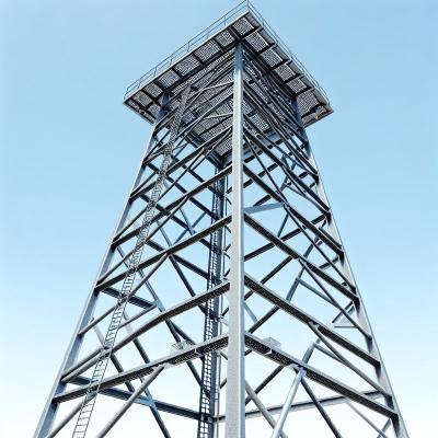 China Height 10-100 Meters Steel Skeleton Building Tower For Heavy-Duty for sale