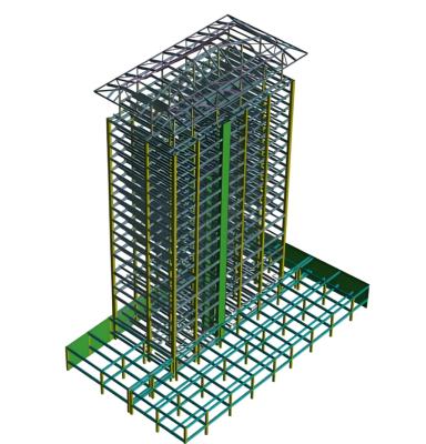 China Flexible Leichtbau Mehrgeschossige Fertigkonstruktionen OEM zu verkaufen