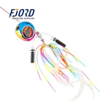 China Jig Sinking Head Lures Fjord Wholesale 3D Fishing Eyes 40/60/80/100/120/150G Lead Main Fishing Lures For Saltwater for sale